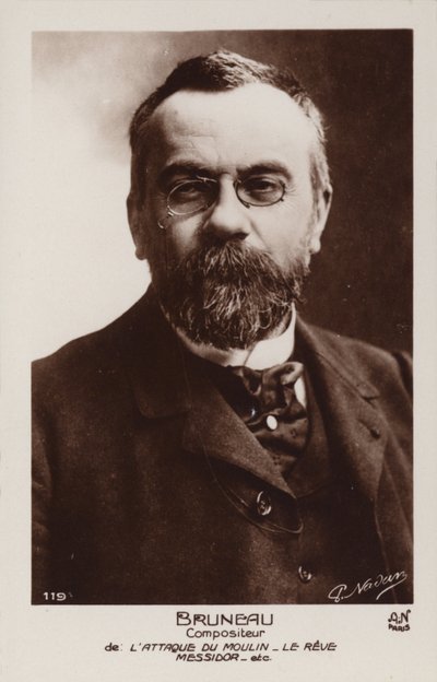 Alfred Bruneau, compositor francés (1857-1934) de French Photographer